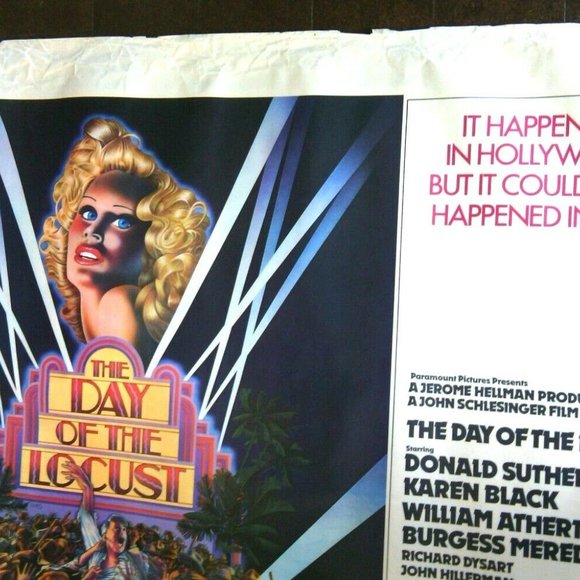 Vintage Movie Poster The Day of the Locust 1975 Original Film Donald Sutherland - Picture 11 of 16